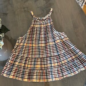 Loft Multicolor Plaid Sleeveless Top